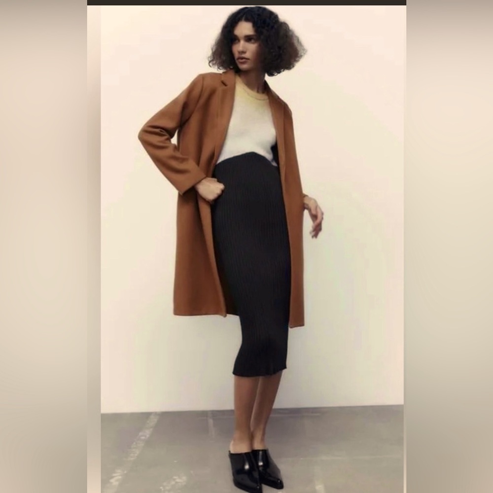 Zara Camel  Coat Blazer New 🔥